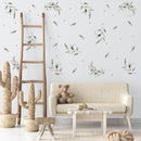 Giant Gray Leaves - Vinyl Nursery Wall Art Decals