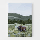"Grazing in Yellowstone" Art Print