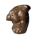 Greek bronze nude human figure bust sculpture living room decor