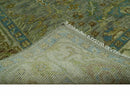 Green 8x10 Hand Knotted Antique Design Traditional Oriental Oushak wool area rug