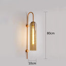 Green amber and green glass nordic pendant light for living room