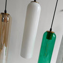 Green amber and green glass nordic pendant light for living room