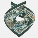 Napoli - Silk Neckerchief - Green & Blue