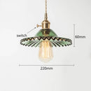 DecorBites™ Copper Base Glass Pendant Light with Switch, Braided Wire - Nordic Style for Home & Restaurant Décor