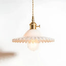 DecorBites™ Copper Base Glass Pendant Light with Switch, Braided Wire - Nordic Style for Home & Restaurant Décor