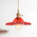 DecorBites™ Copper Base Glass Pendant Light with Switch, Braided Wire - Nordic Style for Home & Restaurant Décor