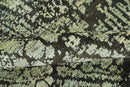 Green and Olive Modern Abstract 5x8 Hand knotted wool area Rug