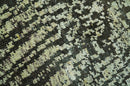 Green and Olive Modern Abstract 5x8 Hand knotted wool area Rug