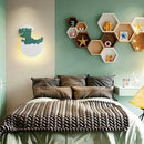 Green and white dino egg led wall lamp bedroom night light