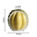 Green and yellow durian ceramic vase set for living room decor