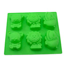 Green animal silicone mold kitchen lion hippo baking tray