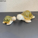Green ceramic turtle statue desk decoration bedroom trinket dish