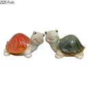Green ceramic turtle statue desk decoration bedroom trinket dish