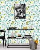 Green Cute Flowers Wallpaper