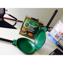 Green double sided pancake frying pan kitchen omelet maker