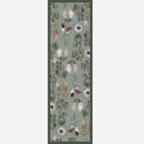 Botanica - Long Silk Scarf - Green