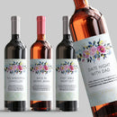 Green Gold Mommy Milestone Wine Label Set