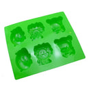 Green lion hippo cake mold kitchen silicone animal tray