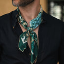 Napoli - Silk Neckerchief - Green & Blue