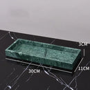 Green marble bathroom set with gold accents bathroom accessories