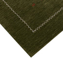 Green Modern Design Hand Loomed Wool Area Rug