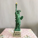Green statue of liberty desk model office decor set