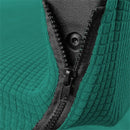 Green textured jacquard elastic seat covers dining room chair slipcover