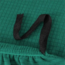 Green textured jacquard elastic seat covers dining room chair slipcover