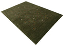 Green Tribal Design Hand Loomed Wool Area Rug