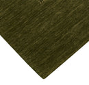 Green Tribal Design Hand Loomed Wool Area Rug
