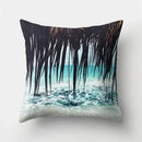 Green tropical leaves forest pillowcase living room nature decor