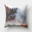 Green tropical leaves forest pillowcase living room nature decor