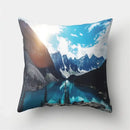 Green tropical leaves forest pillowcase living room nature decor