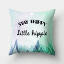Green tropical leaves forest pillowcase living room nature decor
