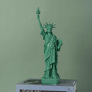 Green & white liberty statue model office desk decor