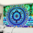 Green & yellow mandala wall hanging bedroom tapestry