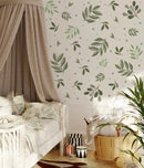 Wild Flowers & Green Leaves - Fabric Nursery Wall Art Decals