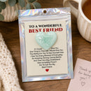 Best Friend Heart Charm | Multiple Color Options | Color Crete Creations