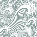 Grey Cute Waves Wallpaper