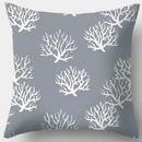 Grey geometry patterned pillow case for living room decor