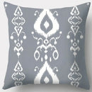 Grey geometry patterned pillow case for living room decor