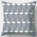 Grey geometry patterned pillow case for living room decor
