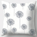 Grey geometry patterned pillow case for living room decor