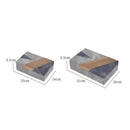 Grey marble pattern leather jewelry container bedroom desktop organizer