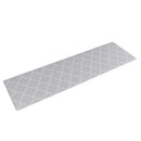 Grey plaid kitchen rug – gray & white quatrefoil doormat