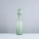 Grey round glass vase set with hammer lid stoppers living room