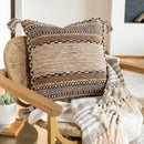 Grahamston Brown Geometric Pattern Throw Pillow - Clearance