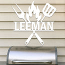 Grill Tools w Name Sign