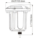 Ground Light with PVC Housing, Brass Top & Two-Direction Turret