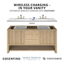 James Martin Brookfield 72" Double Bathroom Vanity, Black Onyx